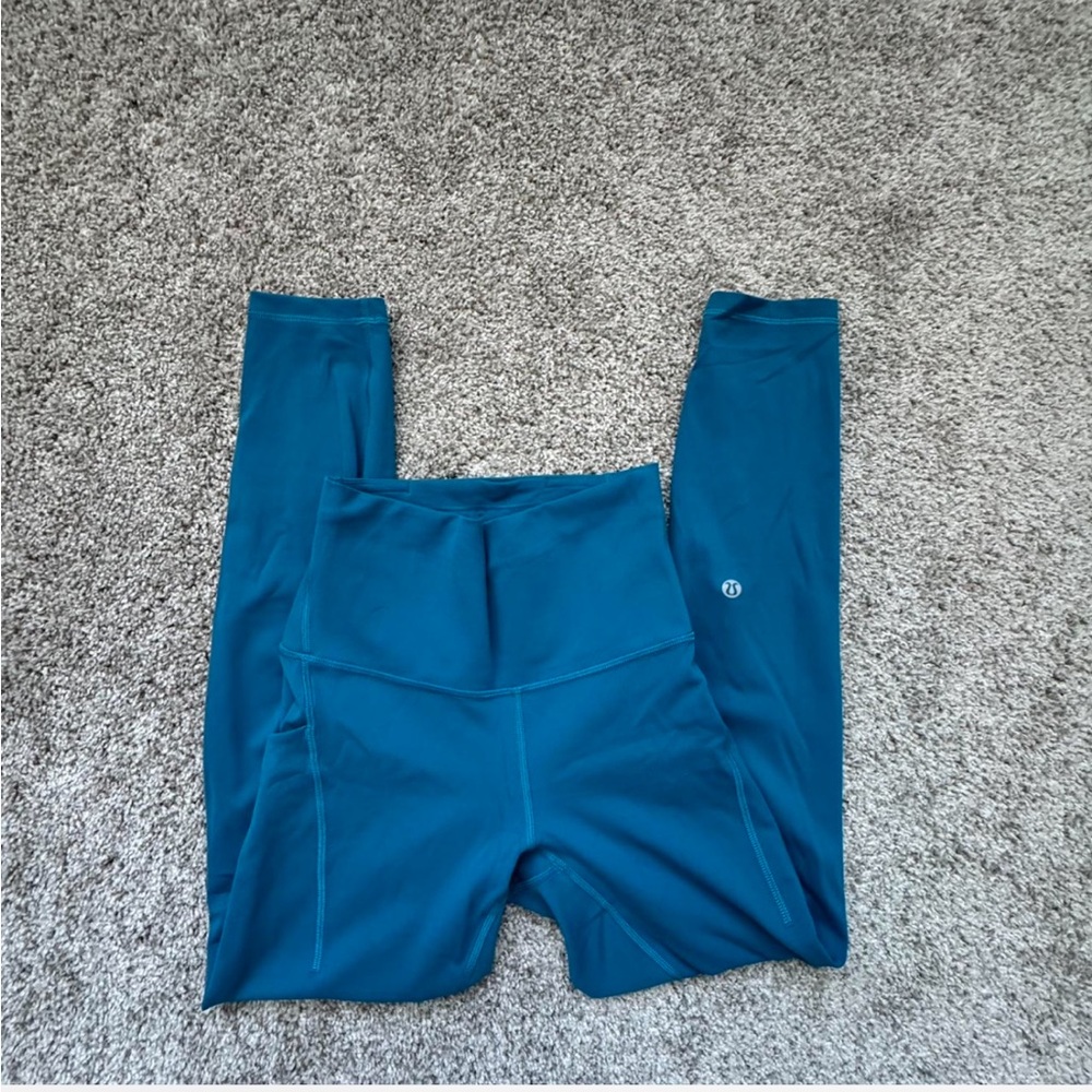 Lululemon Athletica Blue High-Waisted Leggings